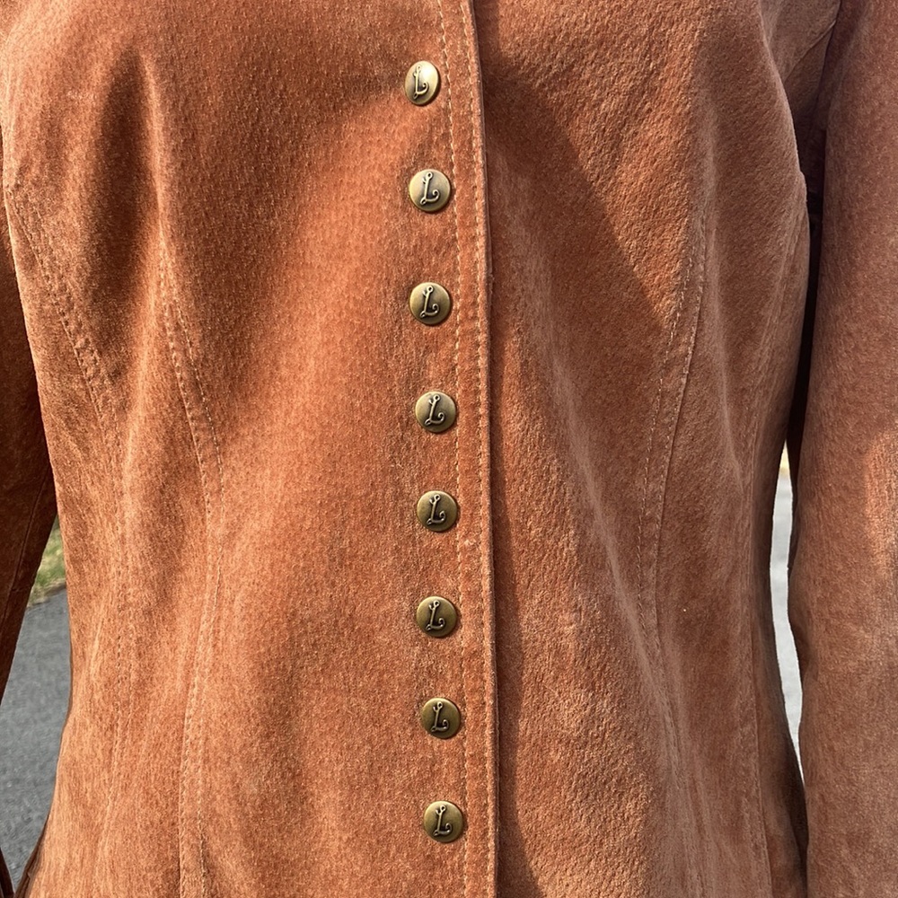 Textured 100% Leather Shacket - image 5